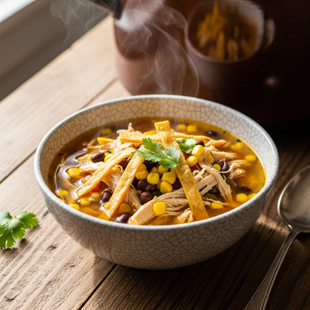Chicken Tortilla Soup Crock Pot – Simple, Healthy & Packed With Mexican Flavor