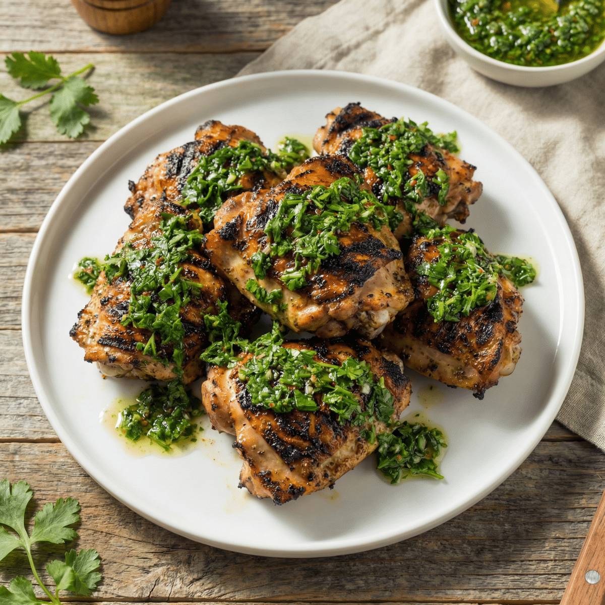 Chimichurri Chicken Thighs (Grilled & Juicy)