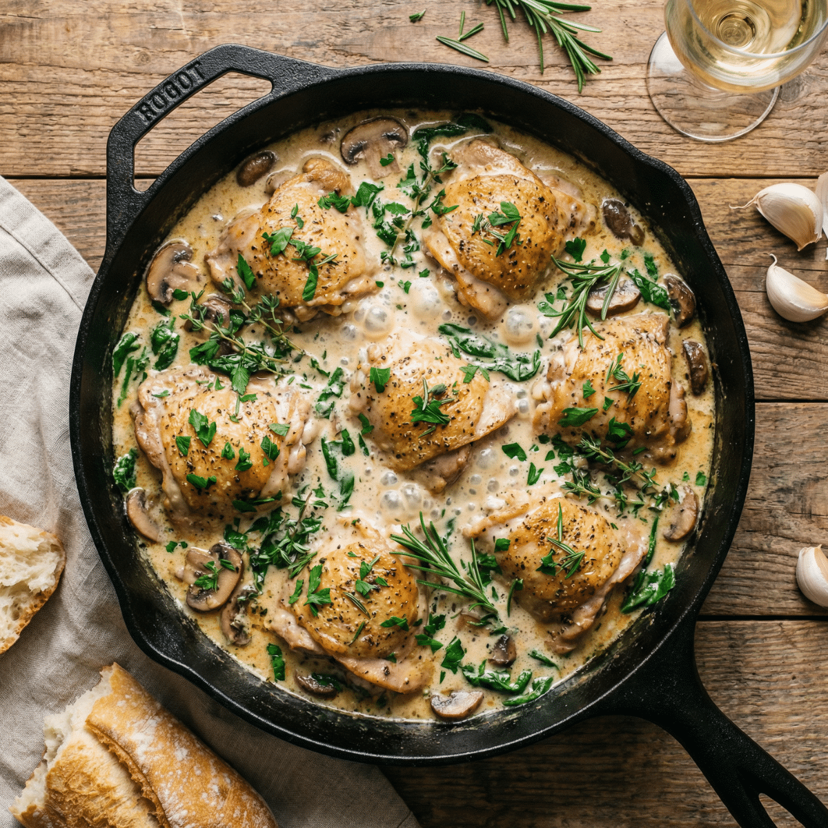 Creamy Garlic Chicken Recipe – Easy, Rich, and Ready in 20 Minutes