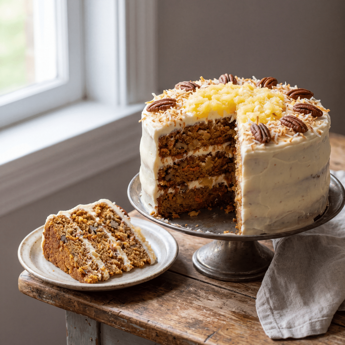 Hawaiian Carrot Pineapple Cake Recipe (Moist & Easy)