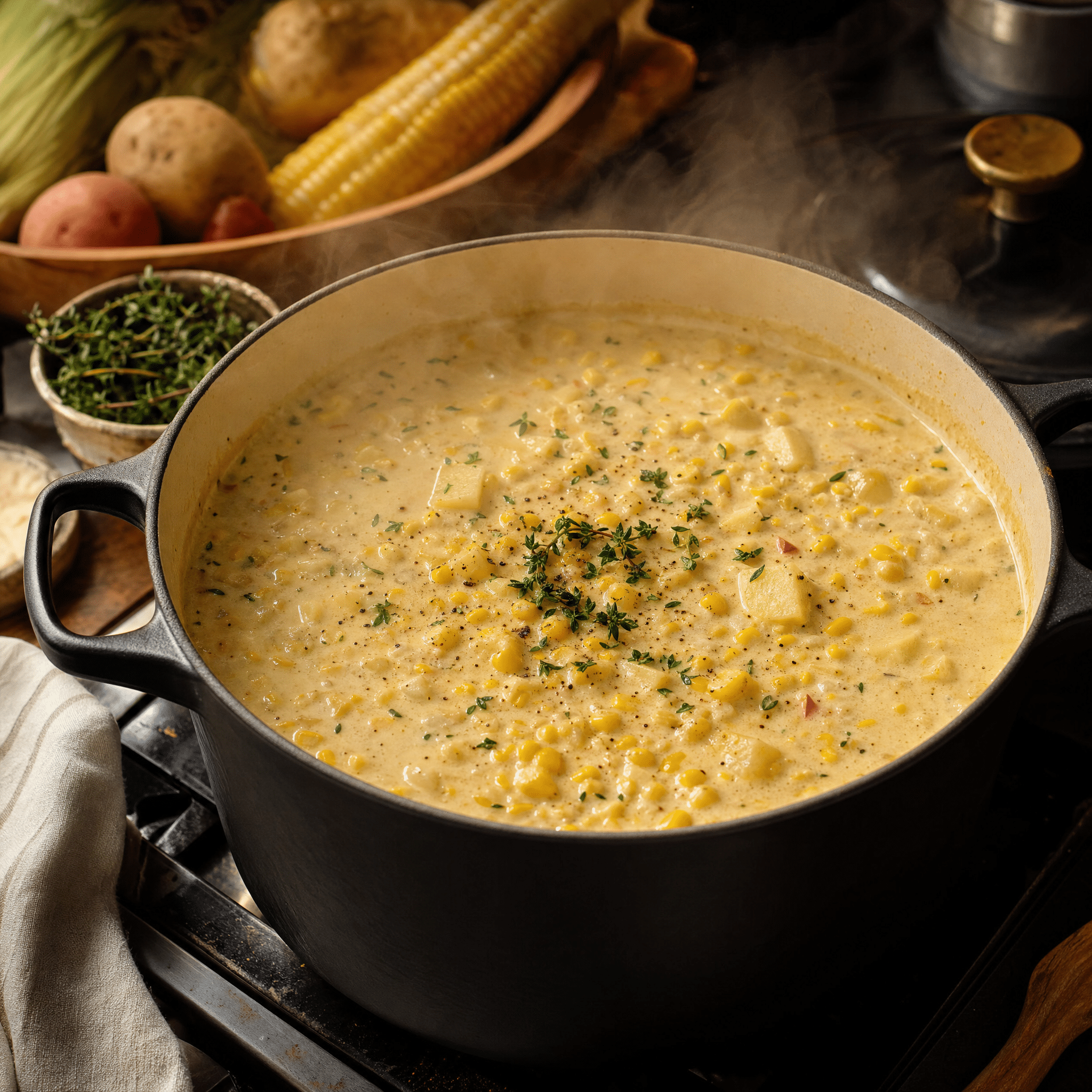 Creamy Corn Chowder Recipe Easy, Cozy, and Homemade