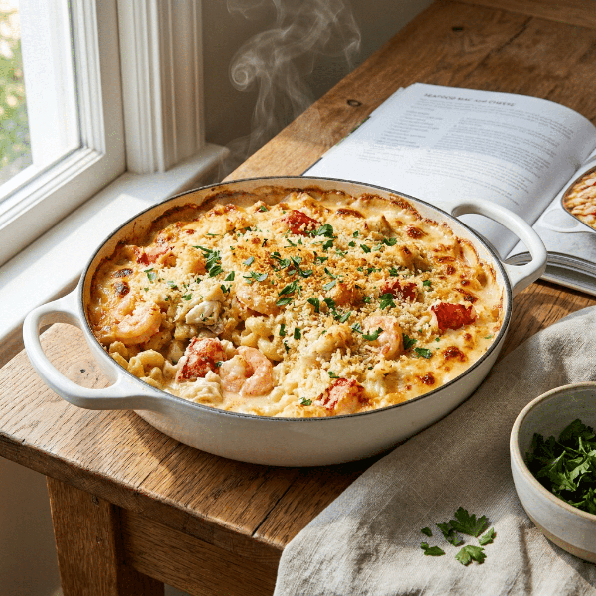 Seafood Mac and Cheese Recipe (Creamy & Easy to Bake)